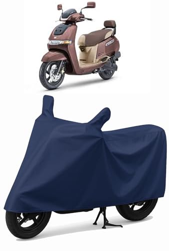 Image of Shield Heavy Duty Scooty Cover for Tvs Iqube | All-Season, Tear-Proof Fabric | with Side Mirror Pocket & Buckle Belt | Tvs Iqube Scooty Cover