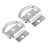 ANDRESLAD 2 Stück Teiliges LKW Zurrösen aus Robustem Material Vielseitiger Ladungsanker für Anhänger und Transport Einfache Montage ohne Werkzeug Sicherer Haltepunkt für Schwere Fracht