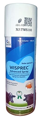 Image of Men Wisprec Advanced Spray Fast Acting Spray for Mastitis Training Suit (100ml) Pack of 2 for Small & Large Animals