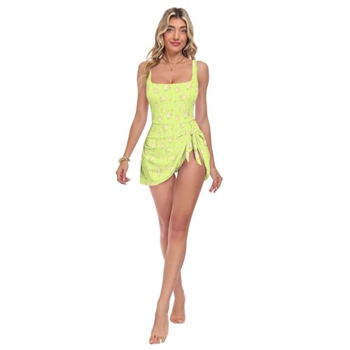 Maillot de bain une pièce froncé à motif floral et coques amovibles