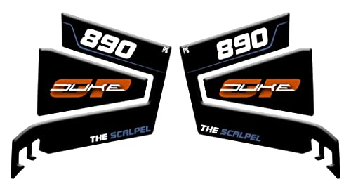 Protection de réservoir résine compatible KTM Duke 890 GT adhésifs latéraux durables