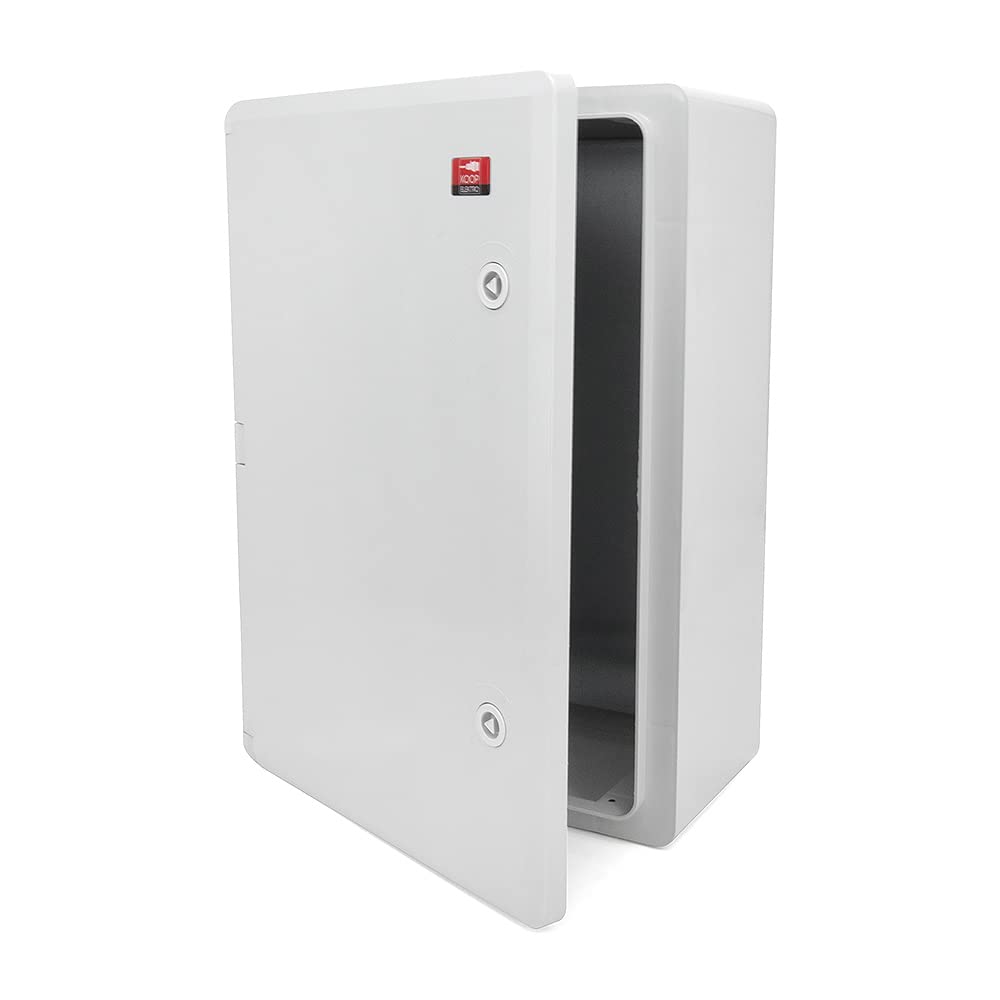 Schaltschrank Industriegehäuse IP65 verzinkter Montageplatte Verriegelung Tür mit umlaufender Dichtung Wandgehäuse Gehäuse Leergehäuse ABS Kunststoff leer Schrank 350x500x200 35x50x20
