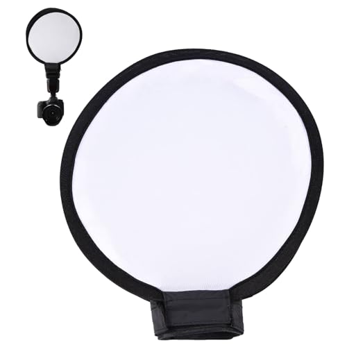 Softbox rotondo, diffusore Softbox portatile pieghevole in tessuto di forma rotonda con custodia, diffusore per ombrello Speedlight per fotocamera (30 cm)