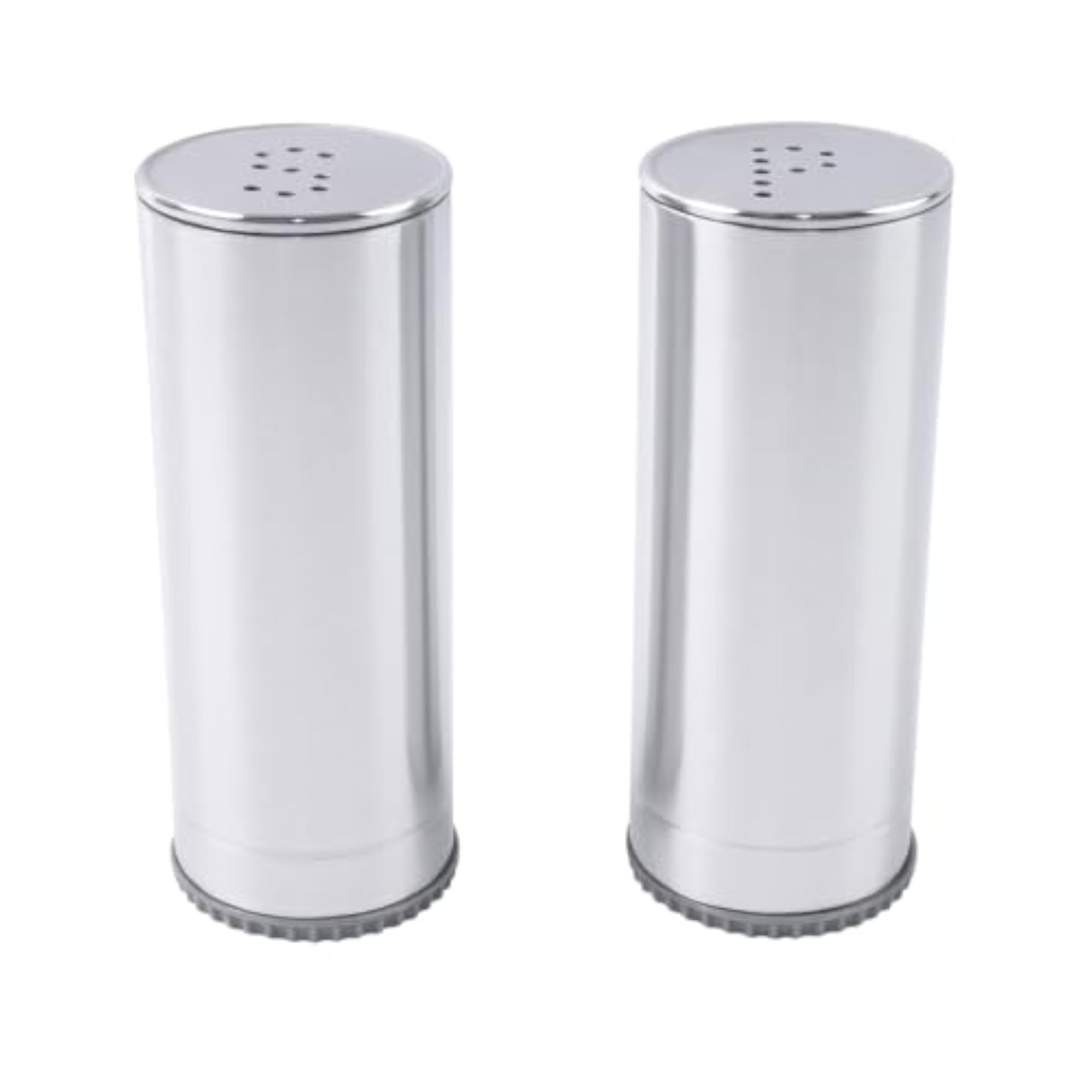 Sleek Design Stainless Steel Salt & Pepper Dispenser Set, 2 Pcs