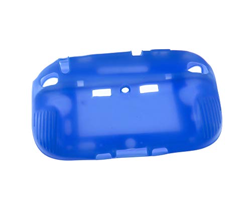 Protective Soft Rubber Silicone Shell Case Cover for for Wii U Gamepad Controller (Blue)