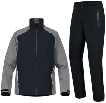 fit space Waterproof Golf Rain Suits for Men Performance Rain Jackets and Pants for All Sports