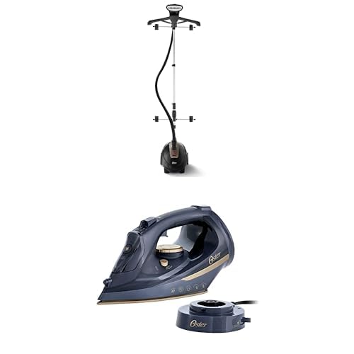Consejos para Comprar Central de Vapor Oster favoritos de las personas. 50 Oster Vaporizador Ropa Pedestal Vertical + Plancha Vapor Inalámbrica Cerámica Azul