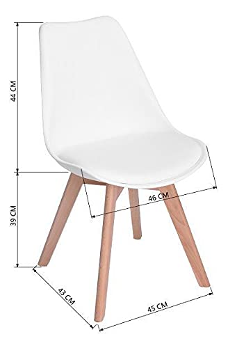La Mejor comparativa de Sillas con diseño escandinavo tabla con los diez mejores. 3 Imagen adicional