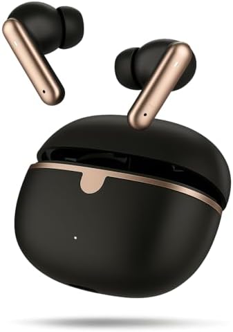 161 Elite Cruze True Wireless Earbuds with 40H Playtime, ENC Crystal-Clear Calls, Fast Charging, Elegant Design, Bluetooth 5.3 Low Latency Gaming TWS, Immersive Sound, IPX5 Waterproof. Black