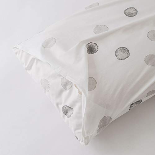 Yuheguoji YHGJ2019828K312Z Grey Polka Dots Duvet Cover Queen 100% Cotton Black And White Circle Duvet Cover 3 Pcs Set 1 Neutral Modern Geometric Duvet Cover thumb #5