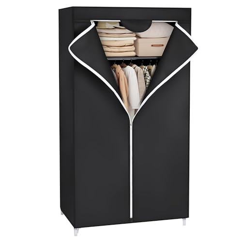 SONGMICS Kleiderschrank, Stoffschrank, Faltschrank mit...