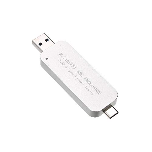 Docooler USB3.0 a M.2 NGFF SSD Tipo de Gabinete-A Combo Tipo-C 5Gbps Suporte 2230/2242