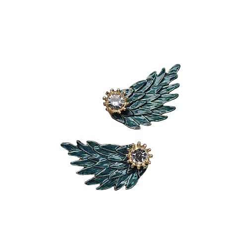 Image of ROFARSO Elegant Winged Brooch Pins for Women Fashion Jewelry, Hanging Chain Versatile and Chic Accessory for Party Wedding Gift, Gift for Women Girl