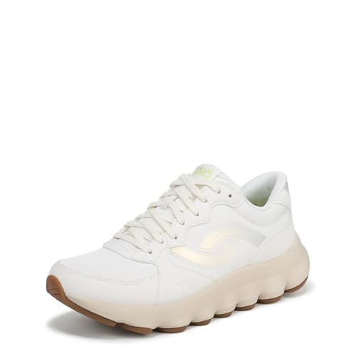 Ryka Women's Podflow Retro Walking Shoes White Alyssum Mesh Fabric 9.5 M