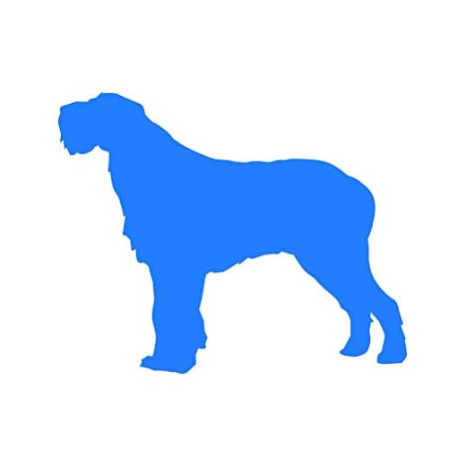 Spinone Italiano Sticker - Decal - Die Cut - Dog Canine pet - Blue 14.85" x 12.00"