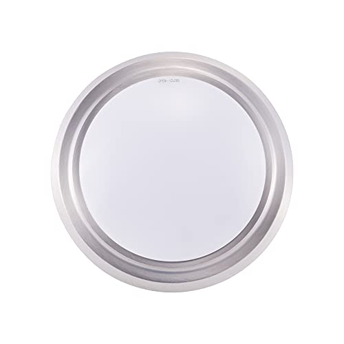 Gruenlich Led Flush Mount Ceiling Lighting Fixture, 9 Inch Dimmable 15.5W, 950 Lumen, Aluminum Housing, Etl And Damp Location Rated, 2-Pack, Nickel Finish-5000K #TOP1