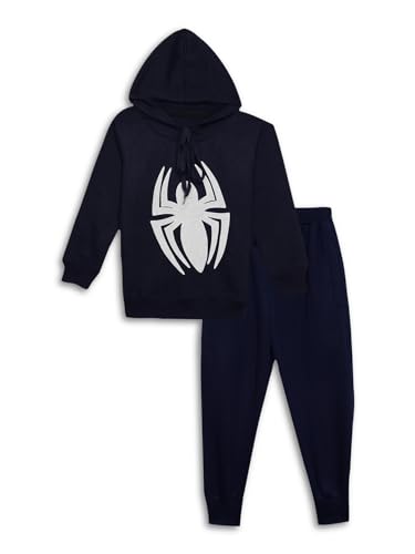 Image of Mack Jonney Printed Hooded Cotton Fleece Tracksuit Co-Ord Set for Kids-MACK38112