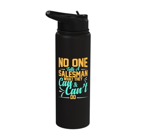Salesman Design For Salesperson - Tells A Salesman Stainless Steel Insulated Water Bottle