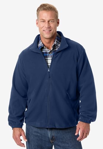 KingSize Men's Big & Tall Explorer Plush Fleece Full-Zip Jacket4