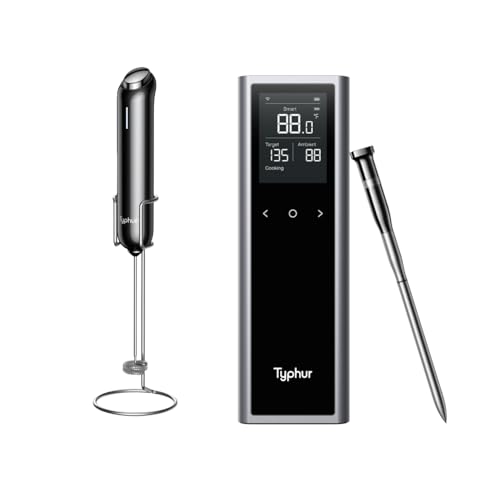 Bundle of Typhur InstaWhisk Milk Frother + Typhur Sync One Smart Wireless Meat Thermometer