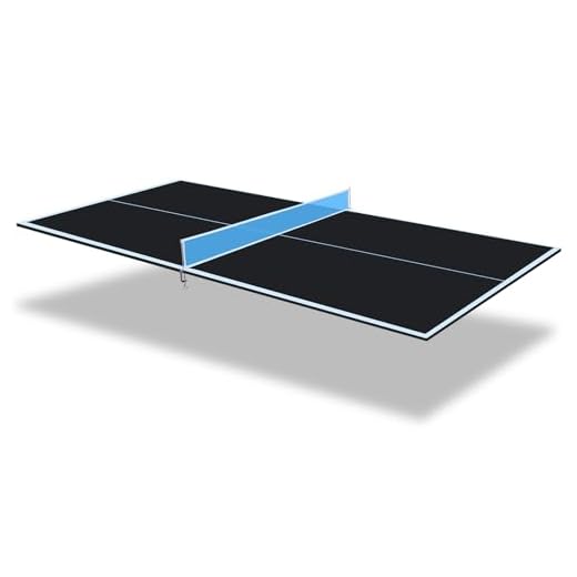 Ping Pong Table Top for Billiard Table, 96" Foldable Table Tennis Table Topper for Pool Table, Indoor Outdoor Table Tennis Conversion Top w/Net & Premium Foam Padding, Lightweight and Portable (Black)