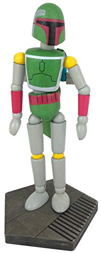 Galaxy's Edge Star Wars Wooden Boba Fett Bendable Toy Figurine