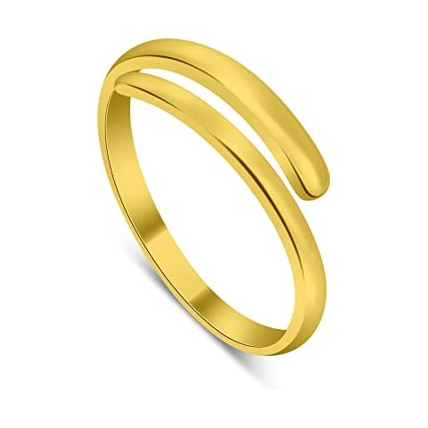 Gold Dipped Sterling Silver Adjustable Toe Ring Cover