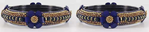 Image of NMII Viral Multi Colour Glass Bangles with Golden Ghungroo Charms & Stone Work For Women & Girls | Fancy Designer Glass Bangle | Traditional Chudi | Kanch Ki Churi | Stylish Ghungroo Bangle For Women