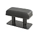 Qirc Coussin d'accoudoir de voiture, support de coude gauche, coussin de rehausseur en cuir, boîte d'accoudoir centrale, accoudoir réglable (noir)