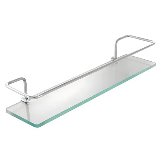 Prateleira Porta Shampoo Vidro Reto 30cm