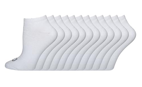 Wilson 12-Pack Basic Low-Cut Socks Calcetines, Blanco, 3.5-9 UK (Pack de 12) para Mujer
