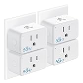 EIGHTREE Mini Smart Plug 5GHz Wi-Fi Compatible 15A, Smart Plugs That Work with Alexa & Google Home & SmartThings, Energy Monitor, Remote Control, Timer & Schedule, Wi-Fi Plugs