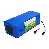 Caractéristiques de la batterie pour vélo électrique : batterie 72 V 20 Ah/30 Ah, compatible avec les moteurs de 200 à 1 000 W, montage en série (20 batteries) et en parallèle (2 batteries en série et 2 en parallèle). Dimensions : 220 × 100 × 75 mm. Chargeur 84 V 3 A inclus.