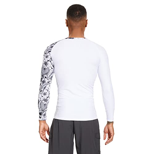 Men’s UPF 50+ Compression Rash Guard Long Sleeve UV Sun Protection Surf Skin Shirt Quick Dry Performance Fit4