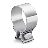 SYKRSS 2.25"Stainless Steel Narrow Band Exhaust Seal Clamp with 1 Block