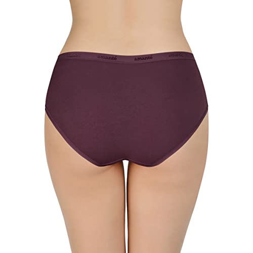 Image of Amante Solid Cotton Low Rise Hipster Panty Pack(Pack of 3)