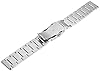 Kai Tian Brushed Finish Stainless Steel Watch Strap Replacement for Men and Women, 20mm Black Silver Watch Bands #5