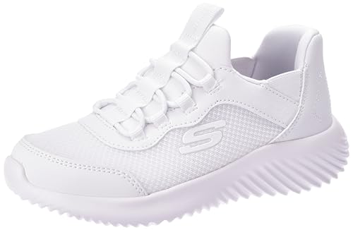 Skechers Zapatillas niña tecnologia Slip-ins para ponerselas sin Manos Color blanc0 Lavables en Lavadora con Air Cooled y Memory Foam Muy comodas y Ligeras - 32
