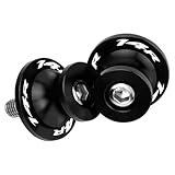 MotHeartCNC M10 Paddock-Ständer Bobbins für Ninja ZX-14R 2012-2018 Motorrad Bobbins Spulen für den Paddock-Ständer Motorrad Motorrad Bobbins ninja zx-14r Zubehör (Schwarz)