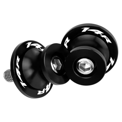 MotHeartCNC M10 Paddock-Ständer Bobbins für Ninja ZX-14R 2012-2018 Motorrad Bobbins Spulen für den Paddock-Ständer Motorrad Motorrad Bobbins ninja zx-14r Zubehör (Schwarz)