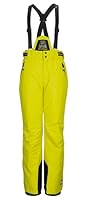 killtec Jungen Skihose/Funktionshose mit abnehmbarem Latz, Kantenschutz und Schneefang KSW 214 BYS SKI PNTS, Lime, 164, 43651-000