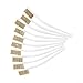 10-Piece Brass Wire Brush Set for Rust Removal, Metal Cleaning & Industrial Use – 6.7-Inch Plastic-Handled Brushes