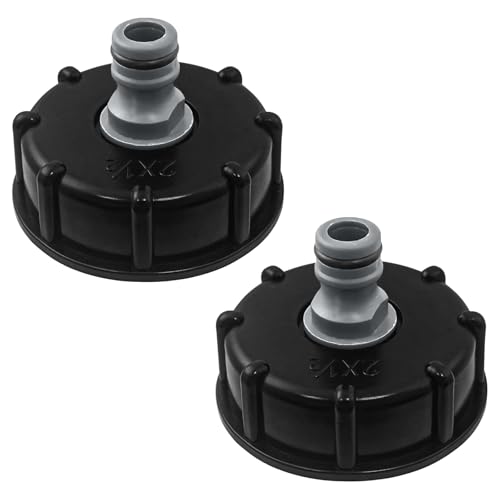 SyiXute 2 Pièces IBC Bouchon de Réservoir,S60x6 IBC Raccord/Bouchon Mamelon,1/2