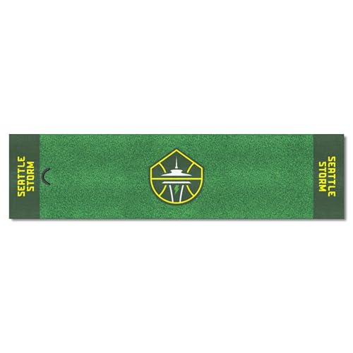 FANMATS 44859 WNBA - Seattle Storm Putting Green Mat | Green | 18