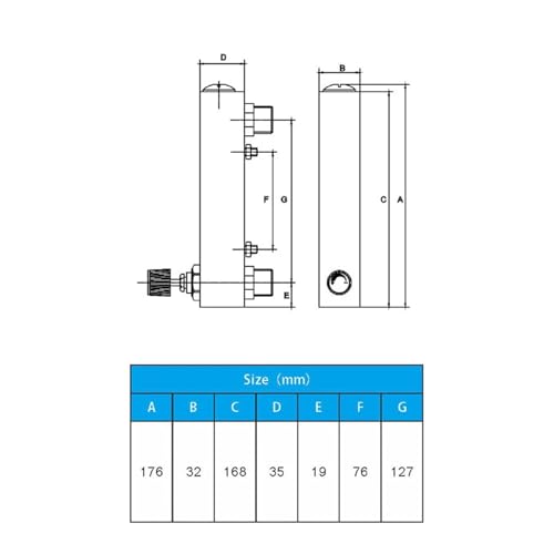 Débitmètre acrylique 0.5-5 GPM LZM-15T pour réguler le débit d'eau