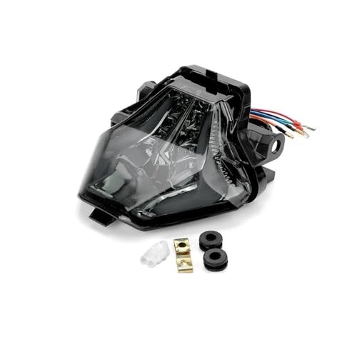 Clignotant arrière moto MT07 LED 12V étanche avec feu stop rouge et jaune