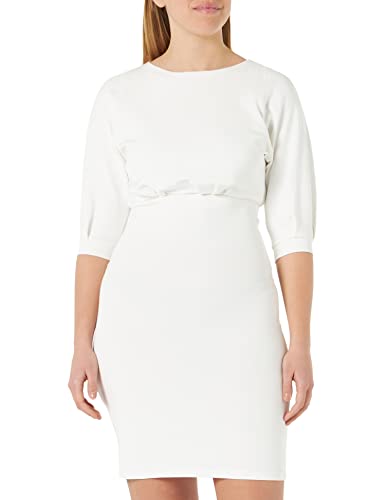 Pinko Damen Alda Abito Neoprene FLUIDO Casual Dress, Z05_Bianco-BIANCANEVE,...