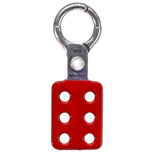 Master Lock 416 Lockout Tagout Safety Hasp,Red