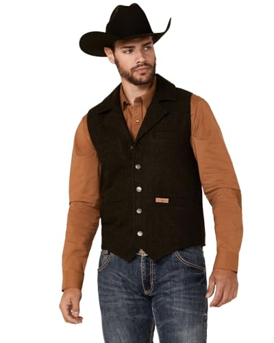 Men's Brown Montana Wool Vest - Main Image
