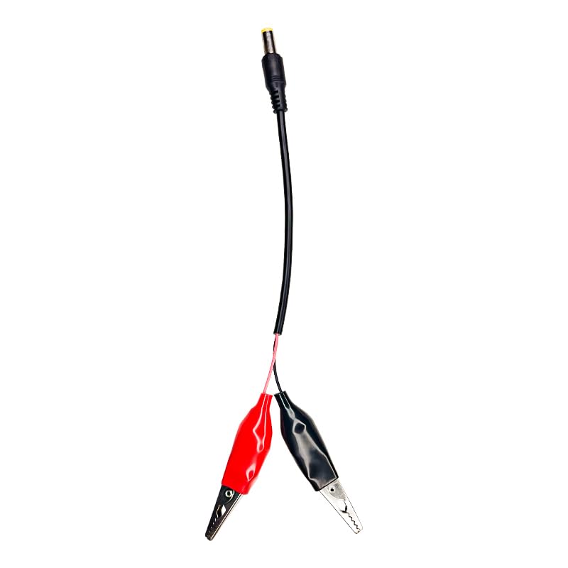Vincentvolt 5.5mm Male DC Pin Jack Cable Connector with 4 cm Alligator Clips | 20cm Length | 4cm Alligator Clips | Rubber Insulated | Heat Resistant Properties-image-48